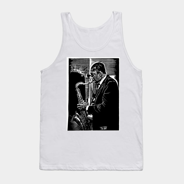 John Coltrane Tank Top by Zippy's House of Mystery